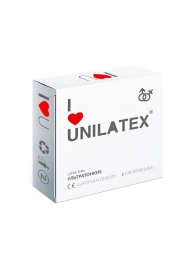 Ультратонкие презервативы Unilatex Ultra Thin - 3 шт. - Unilatex - купить с доставкой в Саранске