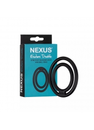 Черное двойное эрекционное кольцо Nexus Enduro Double - Nexus Range - в Саранске купить с доставкой