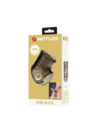 Дымчатая насадка на пенис и мошонку - Baile - в Саранске купить с доставкой