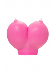 Розовая свеча «Сиськи» - 150 гр. - Pecado - купить с доставкой в Саранске