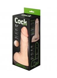 Телесный фаллоудлинитель с мошонкой Cock Next - 19 см. - LOVETOY (А-Полимер) - в Саранске купить с доставкой