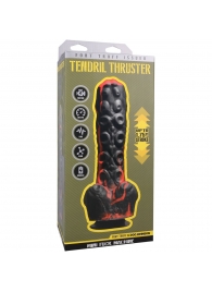 Черно-красная мини-машина на присоске Tendril Thruster - 21,6 см. - Doc Johnson - купить с доставкой в Саранске
