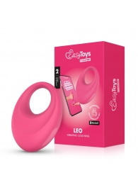 Розовое интерактивное эрекционное виброкольцо Leo - Easy toys - в Саранске купить с доставкой
