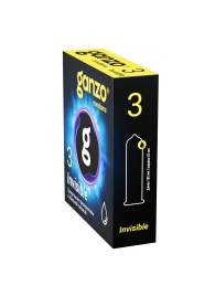 Супертонкие презервативы Ganzo Invisible - 3 шт. - Ganzo - купить с доставкой в Саранске