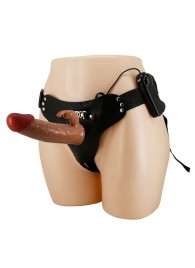 Мужской полый страпон с вибрацией Marion - Baile - купить с доставкой в Саранске