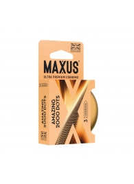 Точечные презервативы MAXUS 2000 Amazing Dots с железным кейсом - 3 шт. - Maxus - купить с доставкой в Саранске