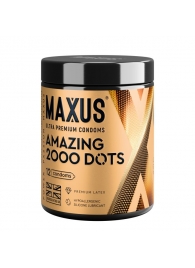 Точечные презервативы MAXUS 2000 Amazing Dots с железным кейсом - 12 шт. - Maxus - купить с доставкой в Саранске