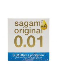 Увлажнённый презерватив Sagami Original 0.01 Extra Lub - 1 шт. - Sagami - купить с доставкой в Саранске