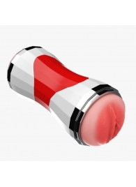 Двусторонний мастурбатор в колбе Power Grip Cup - вагина и ротик - Boys of Toys - в Саранске купить с доставкой