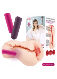 Мастурбатор-вагина с вибрацией Jenny Onahole edition 005 - KOKOS - в Саранске купить с доставкой