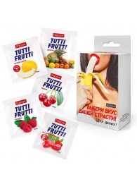 Набор из 5 саше съедобных смазок Tutti-Frutti - Биоритм - купить с доставкой в Саранске