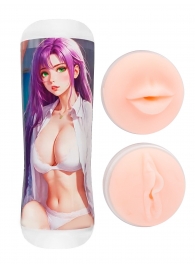 Двусторонний мастурбатор аниме - ротик и вагина - Tokyo Style - в Саранске купить с доставкой