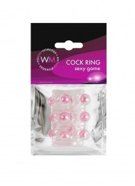 Прозрачная сквозная насадка на пенис с цветными шариками - Erowoman-Eroman - в Саранске купить с доставкой