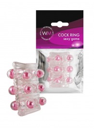 Прозрачная сквозная насадка на пенис с цветными шариками - Erowoman-Eroman - в Саранске купить с доставкой