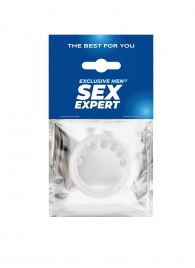 Эрекционное кольцо с мягкой стимулирующей насадкой - Sex Expert - в Саранске купить с доставкой