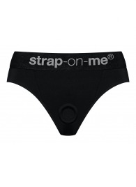 Черные трусики для насадок Heroine Lingerie Harness - size XL - Strap-on-me - купить с доставкой в Саранске