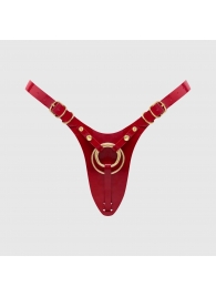 Красный пояс для фиксации насадок Strap-On-Me Leatherette Harness Fabulous - Strap-on-me - купить с доставкой в Саранске
