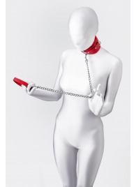 Красный ошейник с подкладкой из меха - ToyFa - купить с доставкой в Саранске