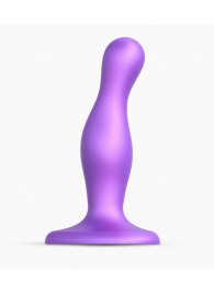 Фиолетовая насадка Strap-On-Me Dildo Plug Curvy size S - Strap-on-me - купить с доставкой в Саранске