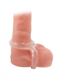 Прозрачное двойное эрекционное кольцо - Sex Expert - в Саранске купить с доставкой