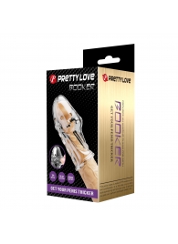 Прозрачная насадка на пенис Booker - 8 см. - Baile - в Саранске купить с доставкой