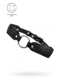 Черный кожаный чокер-ошейник со скруглёнными углами - Pecado - купить с доставкой в Саранске