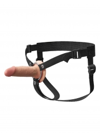 Телесный пустотелый фаллопротез 5’’ Hollow Silicone Strap-On - 14 см. - Pipedream - купить с доставкой в Саранске