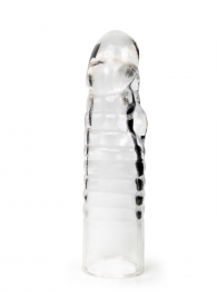 Прозрачная закрытая насадка на член - 15 см. - Sex Expert - в Саранске купить с доставкой