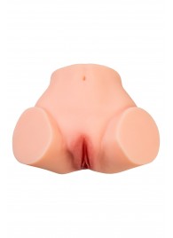 Телесный реалистичный мастурбатор-полуторс с 2 любовными входами - No Name - в Саранске купить с доставкой