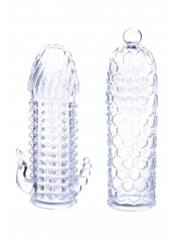 Набор из 2 прозрачных насадок на член Seductive Tickler Sleeves Set - NMC - в Саранске купить с доставкой