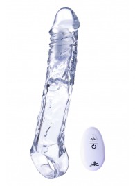 Прозрачная насадка-удлинитель Length Enhancer With Bullet с подхватом - 22,3 см. - NMC - в Саранске купить с доставкой