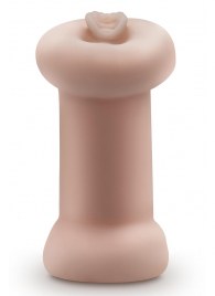 Телесный люминесцентный двусторонний мастурбатор Tasha - Blush Novelties - в Саранске купить с доставкой