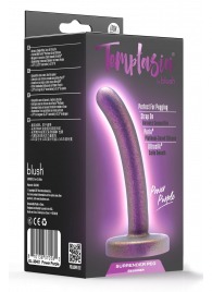 Фиолетовая насадка с гладкой поверхностью Surrender 4.75 Inch Beginner Pegging Dildo - 12 см. - Blush Novelties - купить с доставкой в Саранске