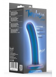 Синяя насадка с гладкой поверхностью Surrender 5.75 Inch Intermediate Pegging Dildo - 14,6 см. - Blush Novelties - купить с доставкой в Саранске