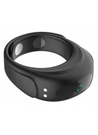 Черное эрекционное виброкольцо на ремешках - Boys of Toys - в Саранске купить с доставкой