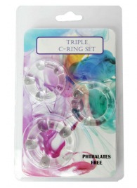 Набор из 3 эрекционных прозрачных колец - Boys of Toys - в Саранске купить с доставкой