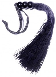 Черная силиконовая плетка - 25,4 см. - Boys of Toys - купить с доставкой в Саранске