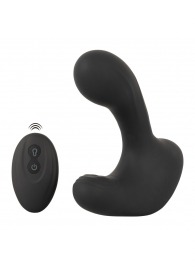 Черная анальная вибропробка с функцией расширения RC Butt Plug with 3 functions - Orion - в Саранске купить с доставкой