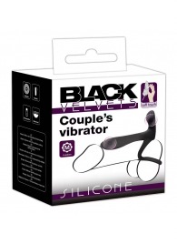 Черная насадка на член с вибрацией Couple’s Vibrator - Orion - в Саранске купить с доставкой