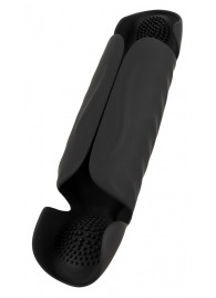 Черный вибромастурбатор с трехточечной стимуляцией Penis Trainer with 3 Point Stimulation - Orion - в Саранске купить с доставкой