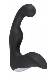 Черный перезаряжаемый стимулятор простаты с вибрацией - 14,6 см. - Orion - в Саранске купить с доставкой