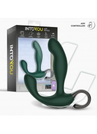 Зеленый вибромассажёр простаты Greeny - 12,8 см. - Intoyou - в Саранске купить с доставкой