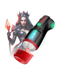 Интерактивный мастурбатор Raven с вакуумом, вибрацией и подсветкой - Shots Media BV - в Саранске купить с доставкой