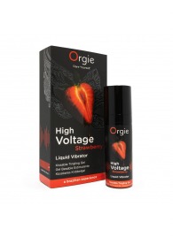 Жидкий вибратор Orgie High Voltage Strawberry - 15 мл. - ORGIE - купить с доставкой в Саранске