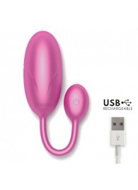 Розовое большое виброяйцо с управлением через приложение - Oninder