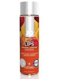 Лубрикант на водной основе с ароматом персика JO Flavored Peachy Lips - 120 мл. - System JO - купить с доставкой в Саранске