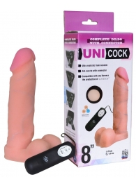 Фаллическая насадка Харнесс UNICOCK 8  с вибрацией - 20 см. - LOVETOY (А-Полимер) - купить с доставкой в Саранске
