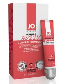 Клиторальный крем JO WARM   BUZZY CLITORAL GEL - 10 мл. - System JO - купить с доставкой в Саранске