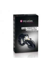 Пояс верности с электростимуляцией Mystim Pubic Enemy No1 Black Edition - MyStim - купить с доставкой в Саранске