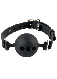 Силиконовый кляп-шар с отверстиями для дыхания Silicone Breathable Ball Gag Small - Pipedream - купить с доставкой в Саранске